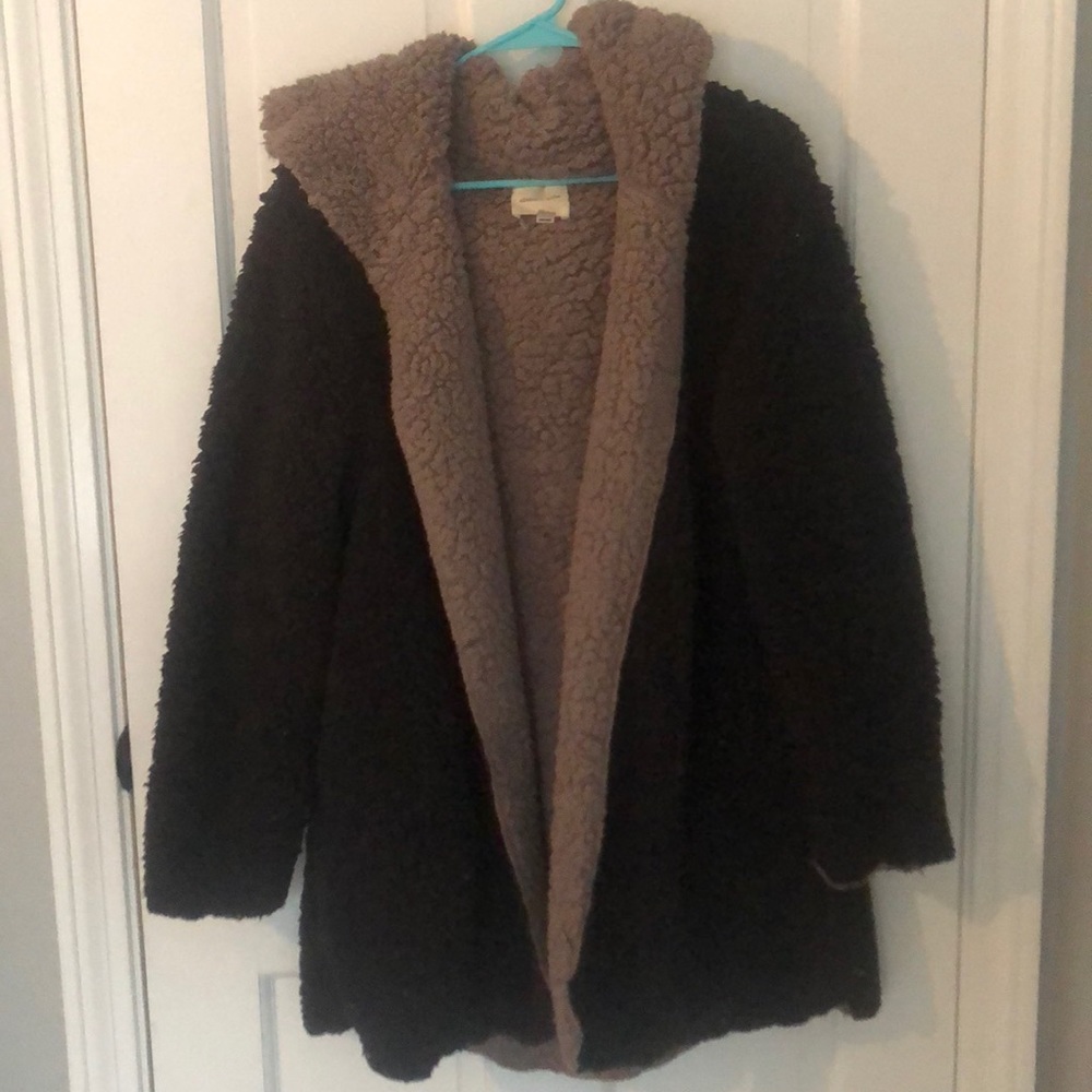Silence + Noise reversible teddy coat
